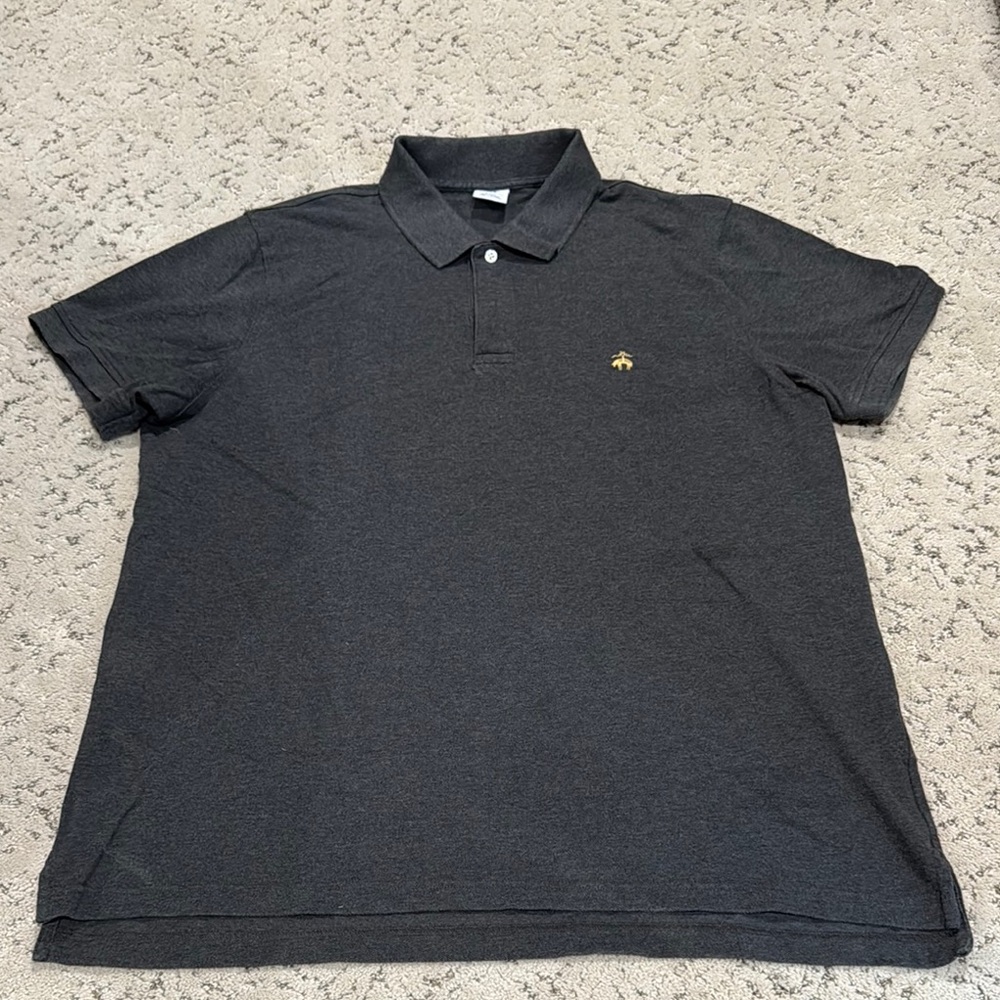 Brooks Brothers Gray Polo Shirt Classic Design